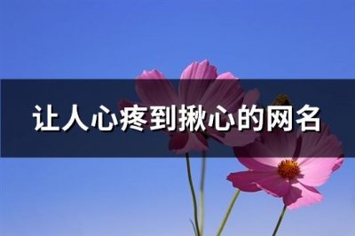 ​让人心疼到揪心的网名(共664个)