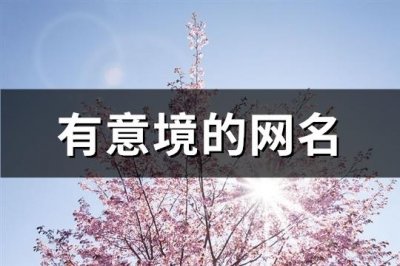 ​有意境的网名(精选387个)